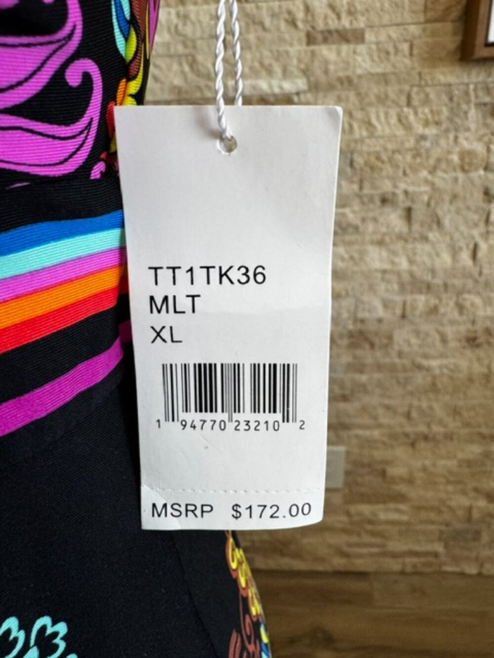 Trina Turk Electric Reef Maxi Dress Swimsuit Cover Up Size XL NWT - Picture 3 of 11